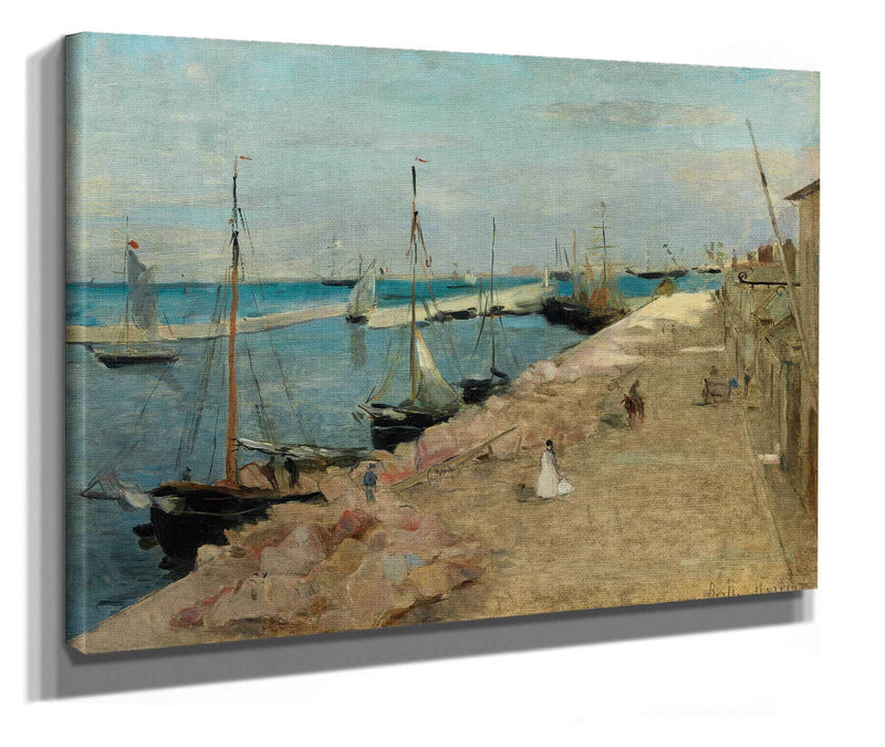 The Harbor At Cherbourg by Berthe Morisot