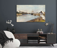 The Harbor At Lorient by Berthe Morisot