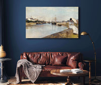 The Harbor At Lorient by Berthe Morisot