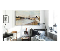 The Harbor At Lorient by Berthe Morisot