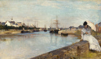 The Harbor At Lorient by Berthe Morisot