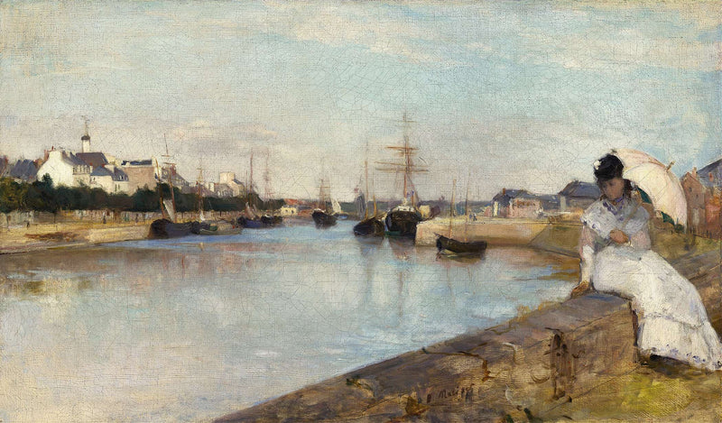 The Harbor At Lorient by Berthe Morisot