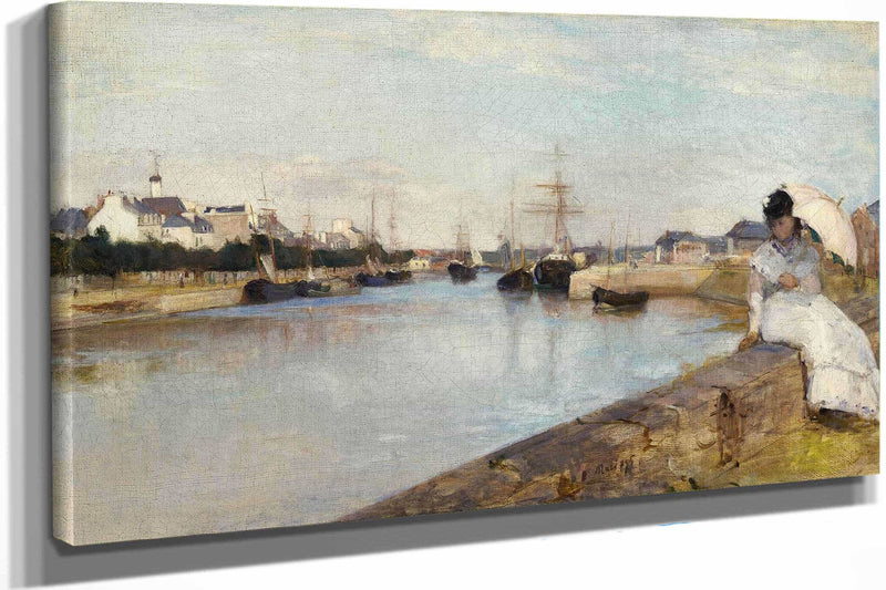 The Harbor At Lorient by Berthe Morisot