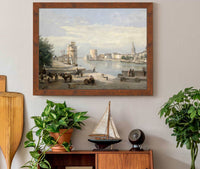 The Harbor Of La Rochelle by Jean Baptiste Camille Corot