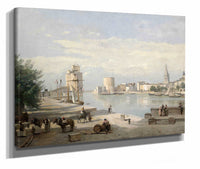 The Harbor Of La Rochelle by Jean Baptiste Camille Corot