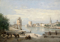 The Harbor Of La Rochelle by Jean Baptiste Camille Corot