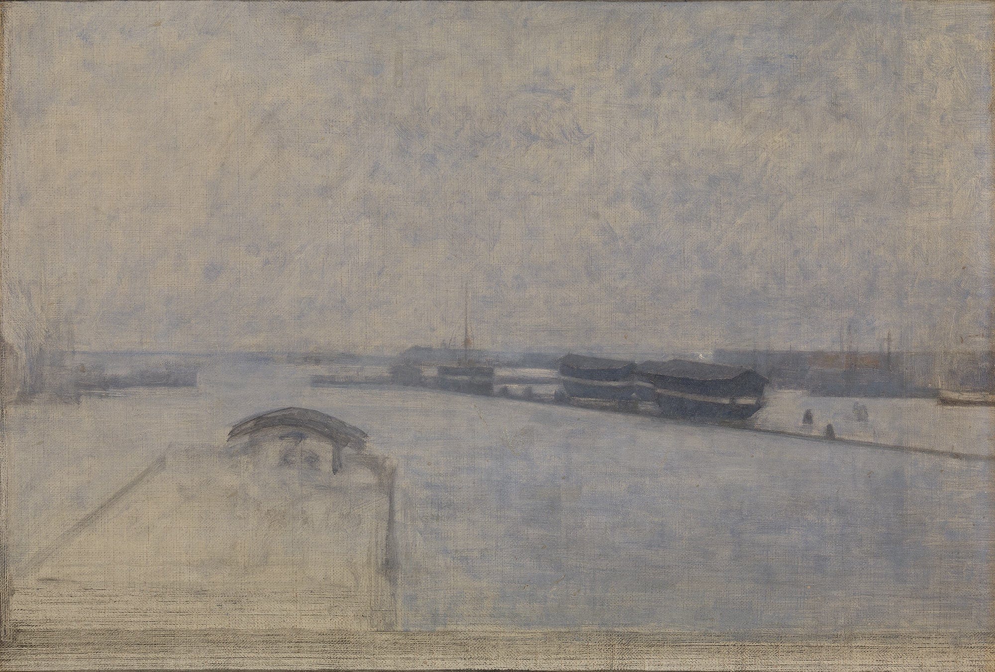 The Harbour Of Copenhagen Seen From Kvaesthusgade by Vilhelm Hammershoi