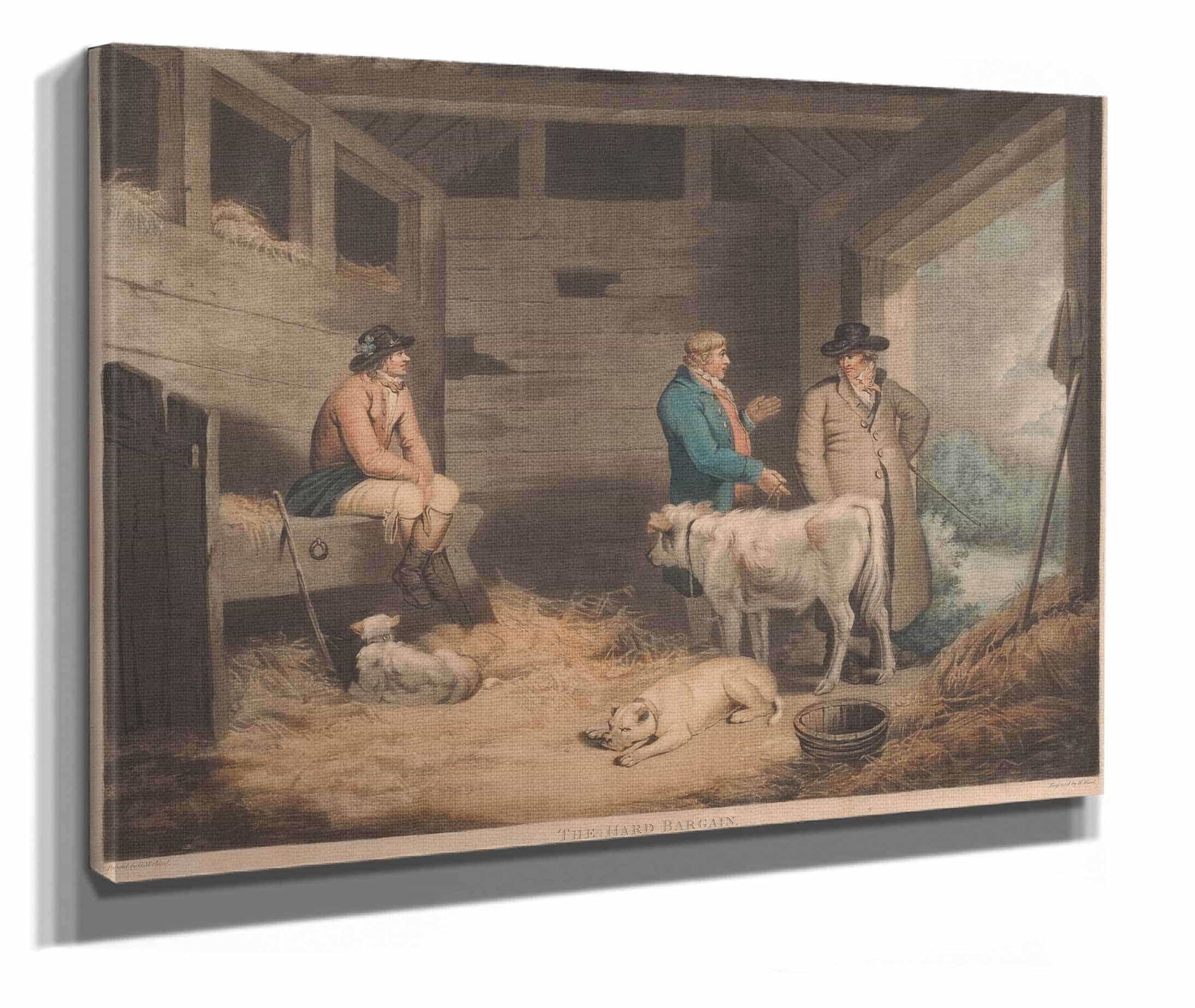The Hard Bargain by George Morland