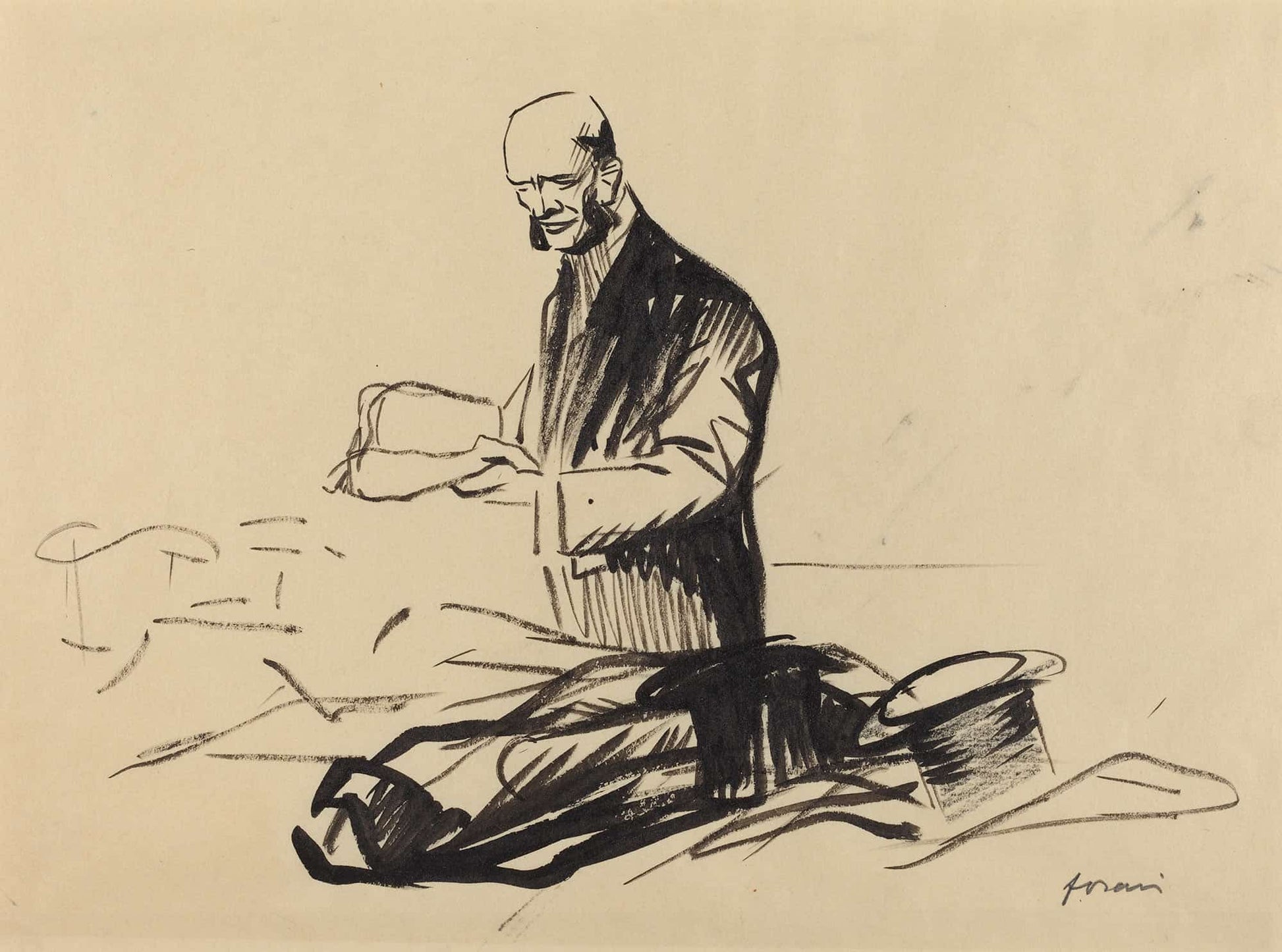 The Hat Of Marshall Foch by Jean Louis Forain