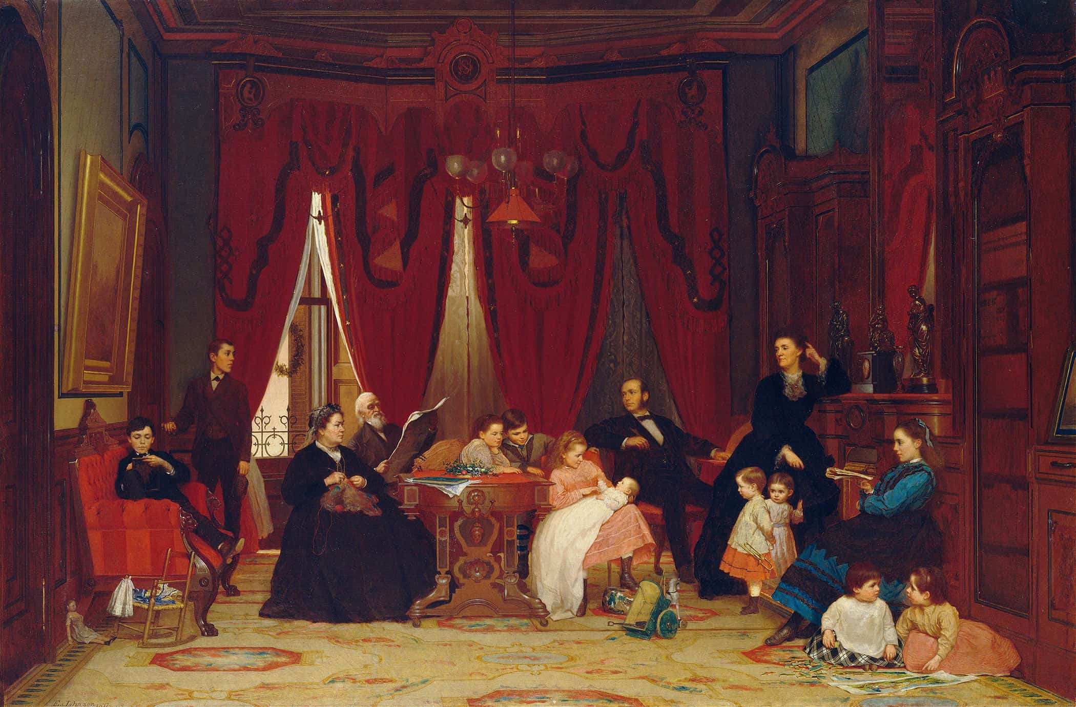 The Hatch Family   by Eastman Johnson