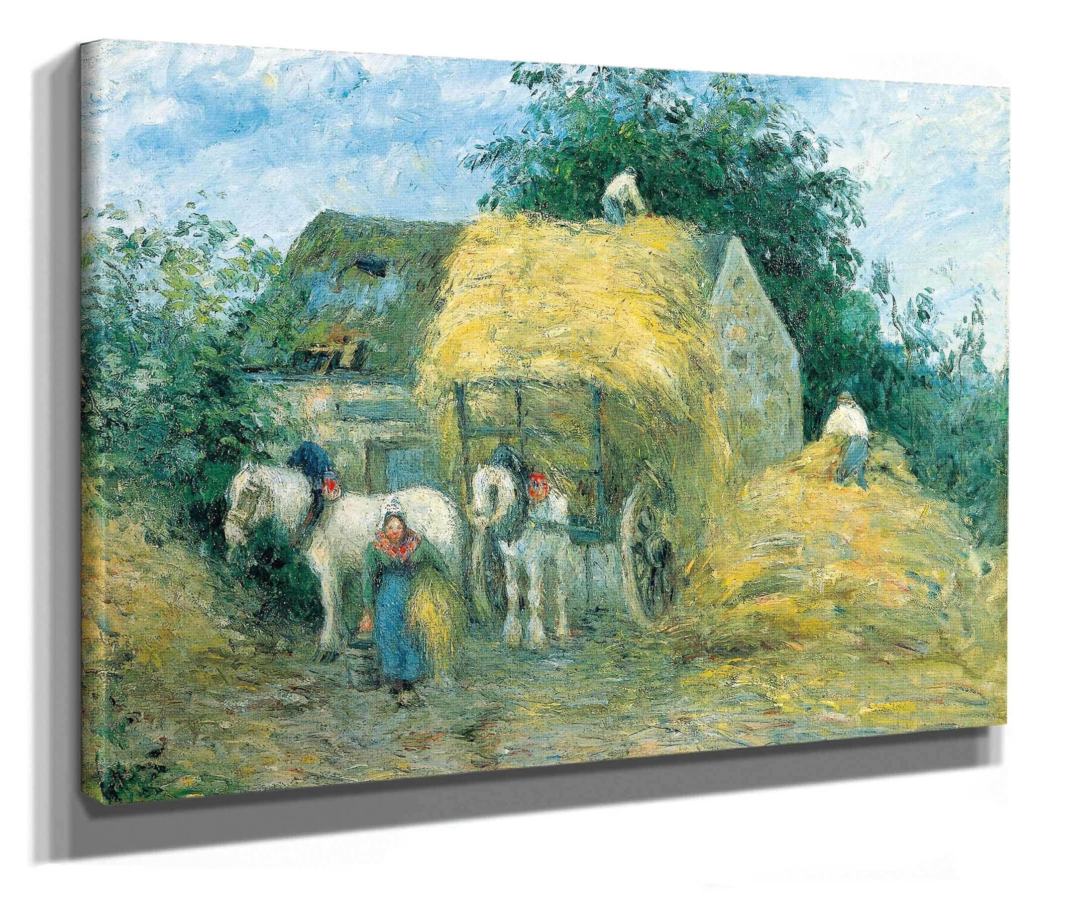 The Hay Cart Montfoucault by Camille Pissarro