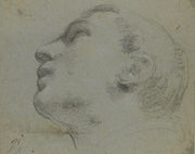 The Head Of A Man Turned To The Left by Guercino