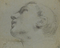 The Head Of A Man Turned To The Left by Guercino