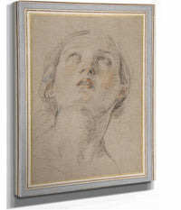 The Head Of A Woman Looking Up Judith   by Guido Reni