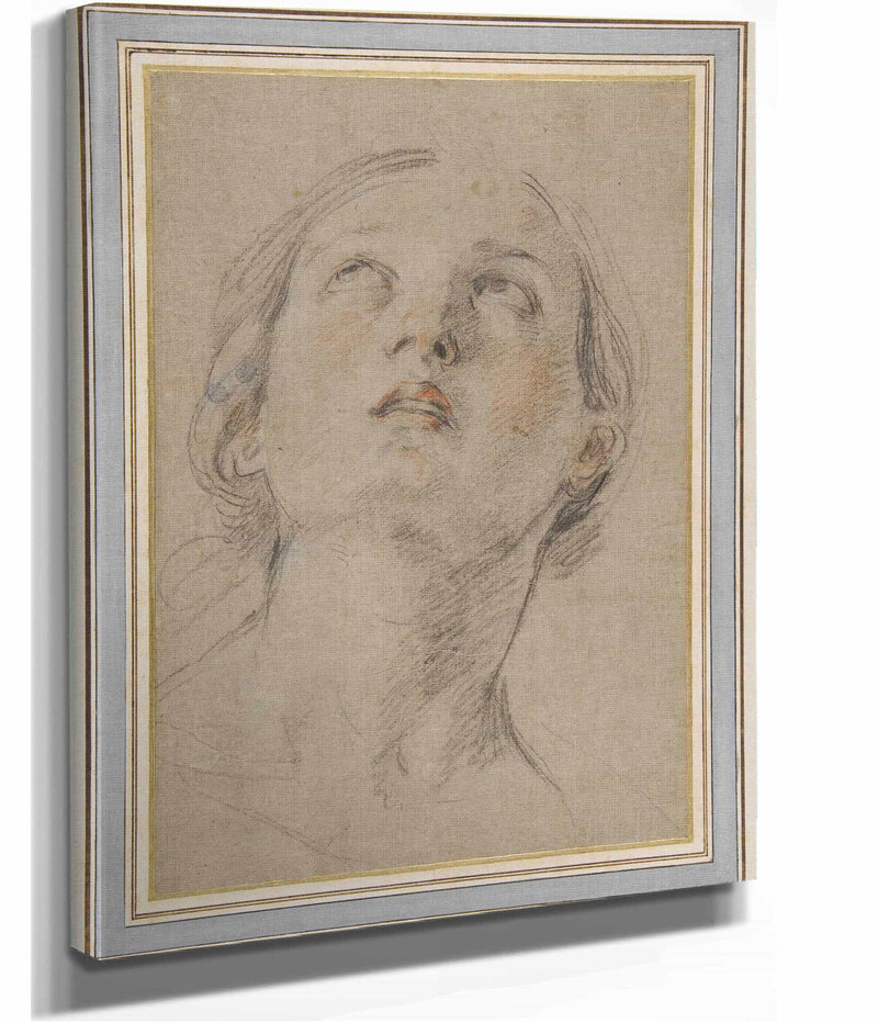 The Head Of A Woman Looking Up Judith   by Guido Reni