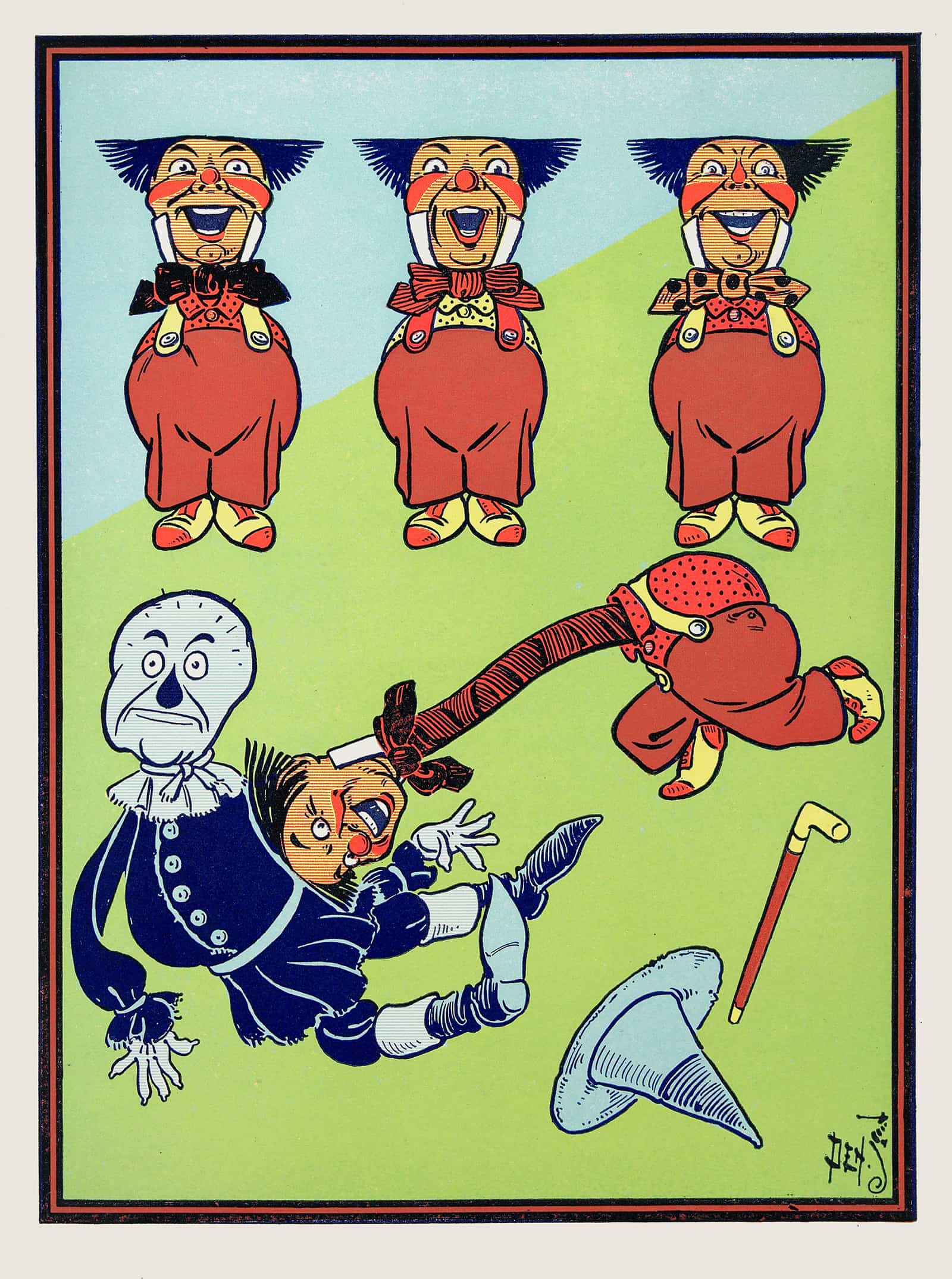The Head Shot Forward And Struck The Scarecrow by William Wallace Denslow