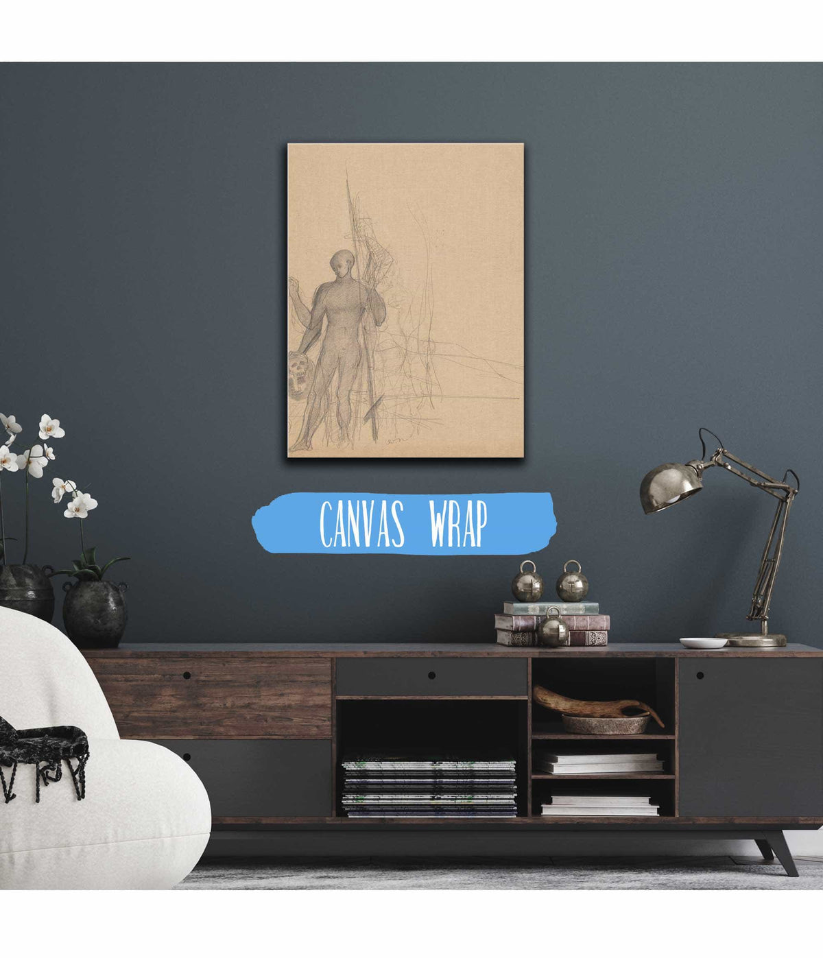 The Headhunter And His Family by Odilon Redon