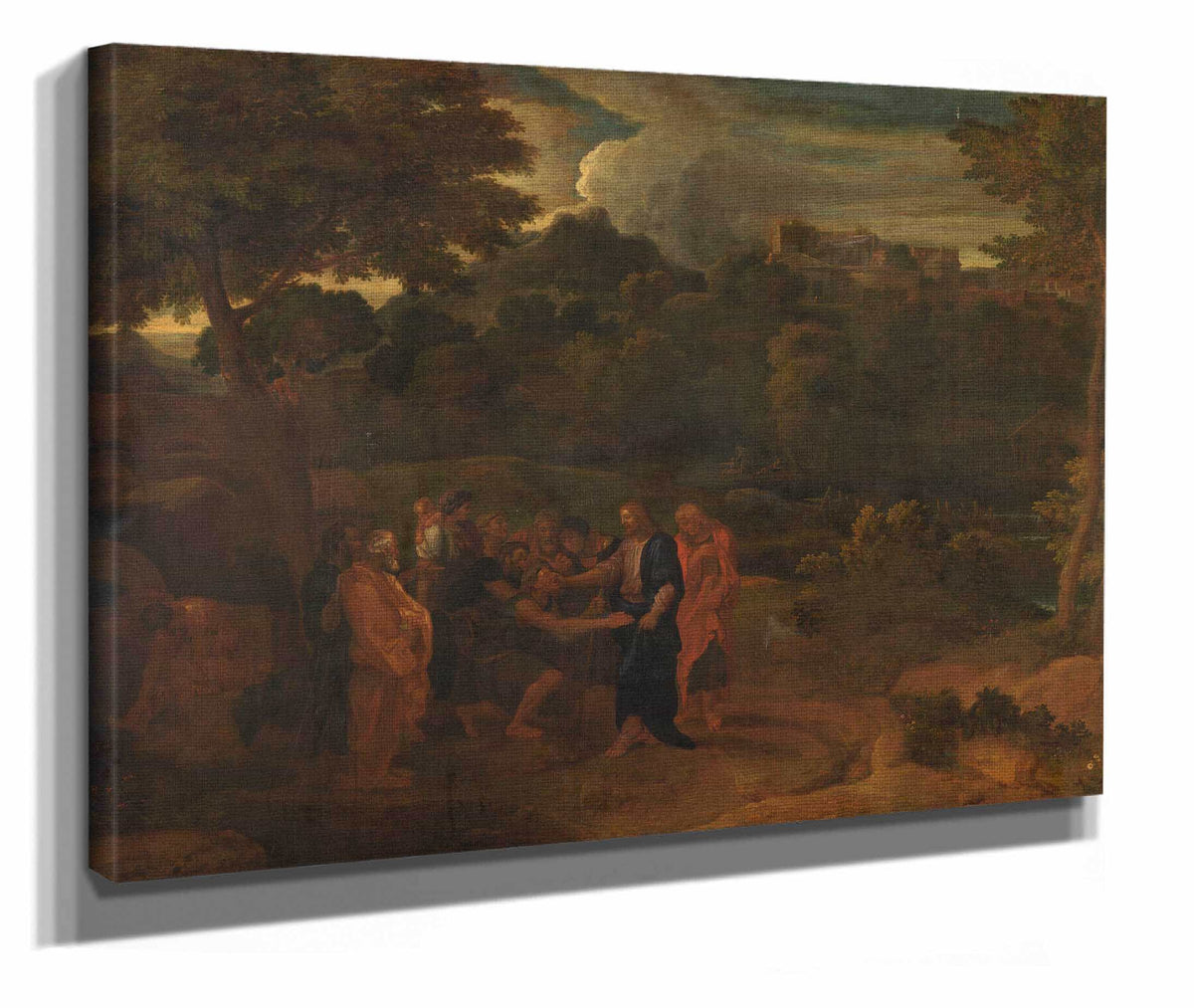 The Healing Of The Two Blind Men At Jericho by Nicolas Poussin