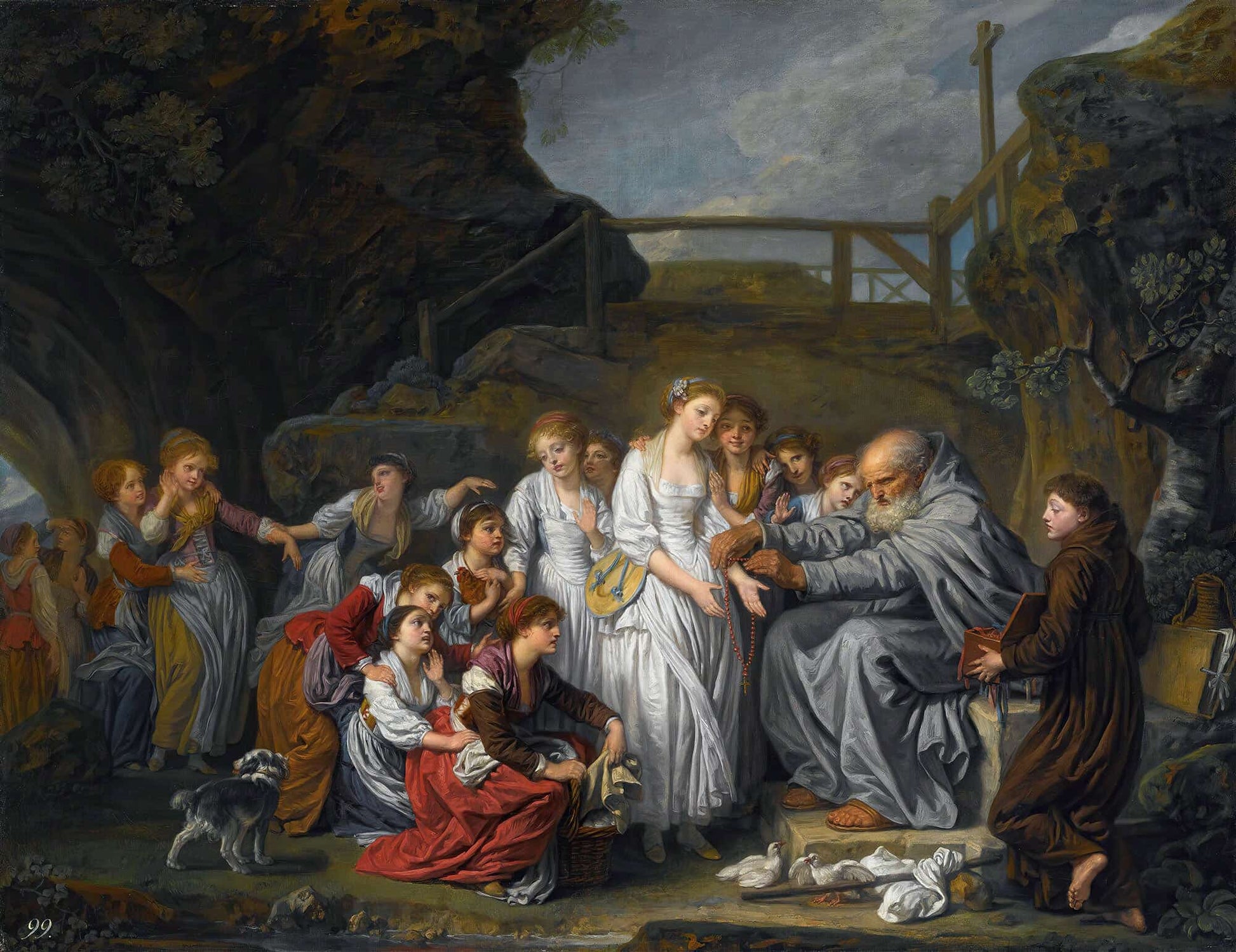 The Hermit by Jean Baptiste Greuze