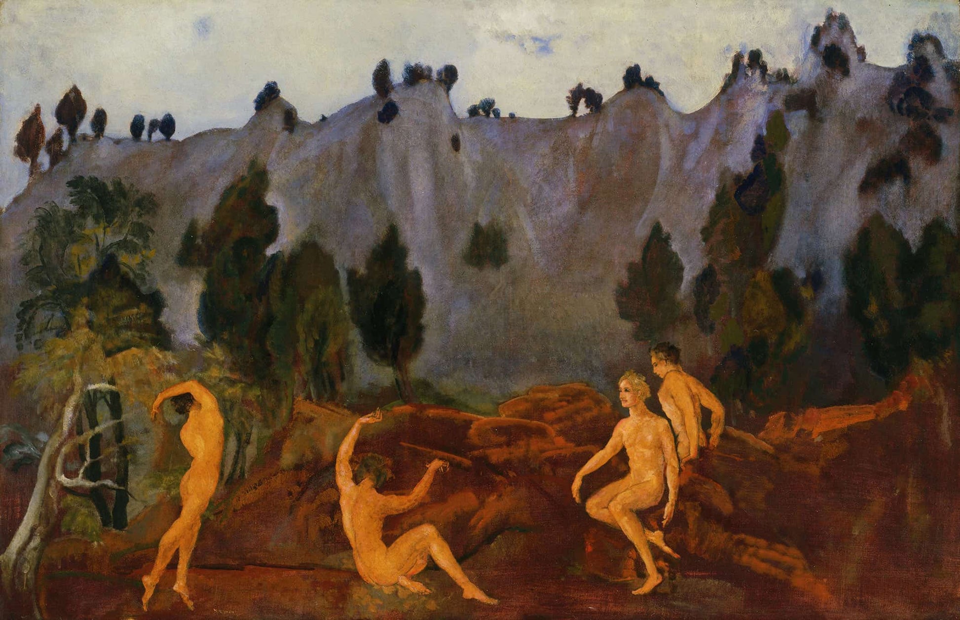 The Hesitation Of Orestes by Arthur Bowen Davies