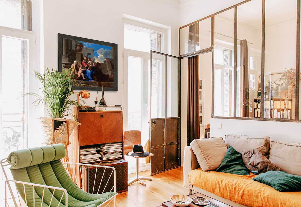 The Holy Family On The Steps by Nicolas Poussin