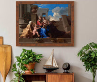 The Holy Family On The Steps by Nicolas Poussin