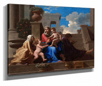 The Holy Family On The Steps by Nicolas Poussin