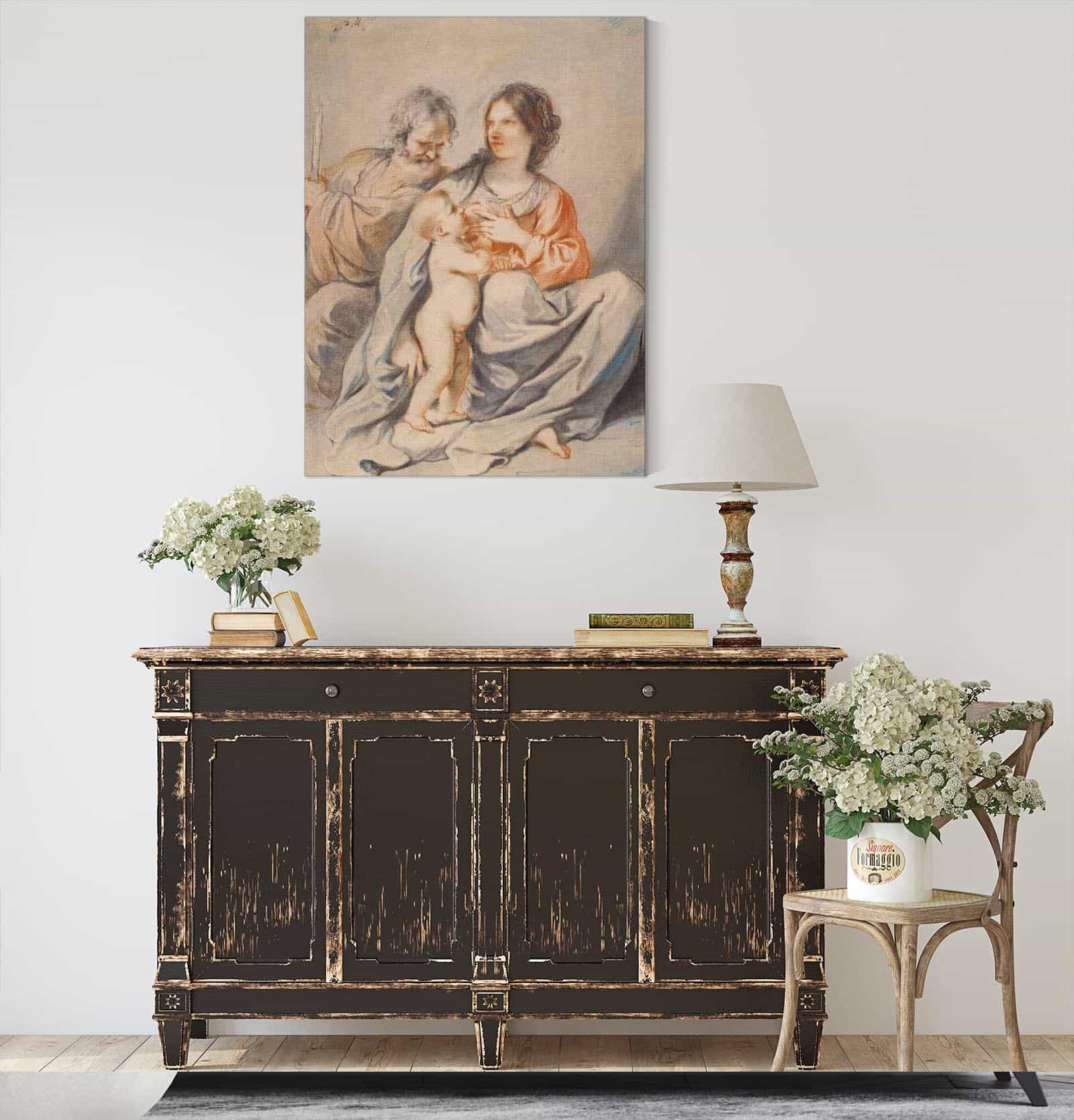 The Holy Family S by Guercino