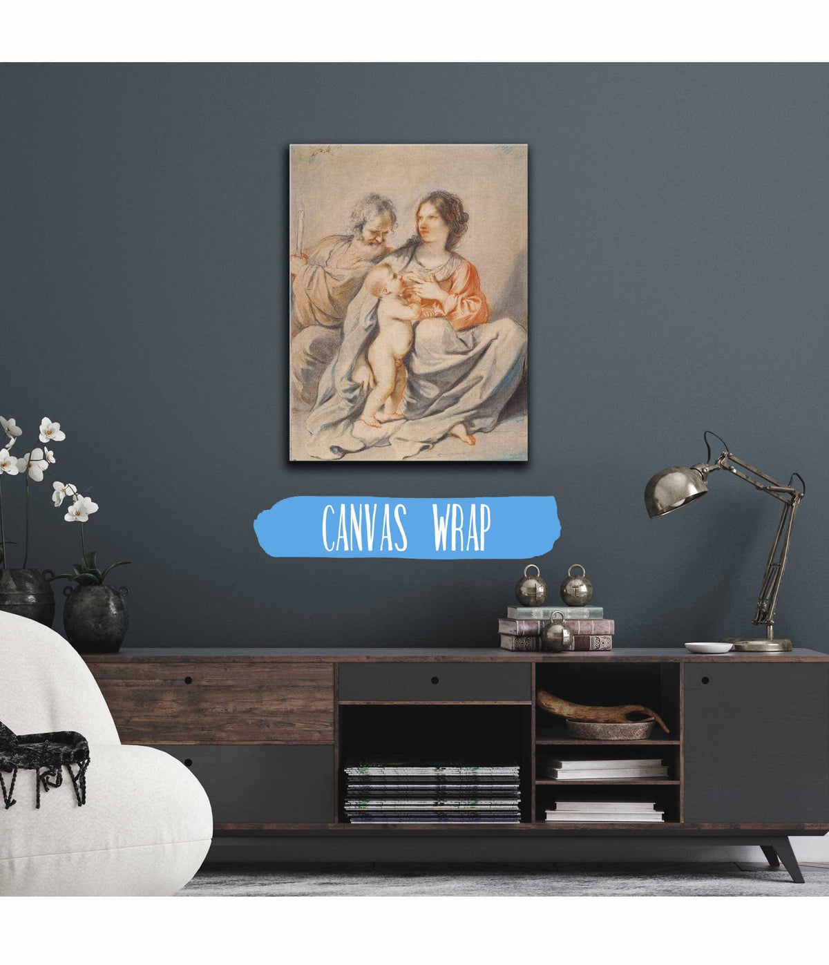 The Holy Family S by Guercino