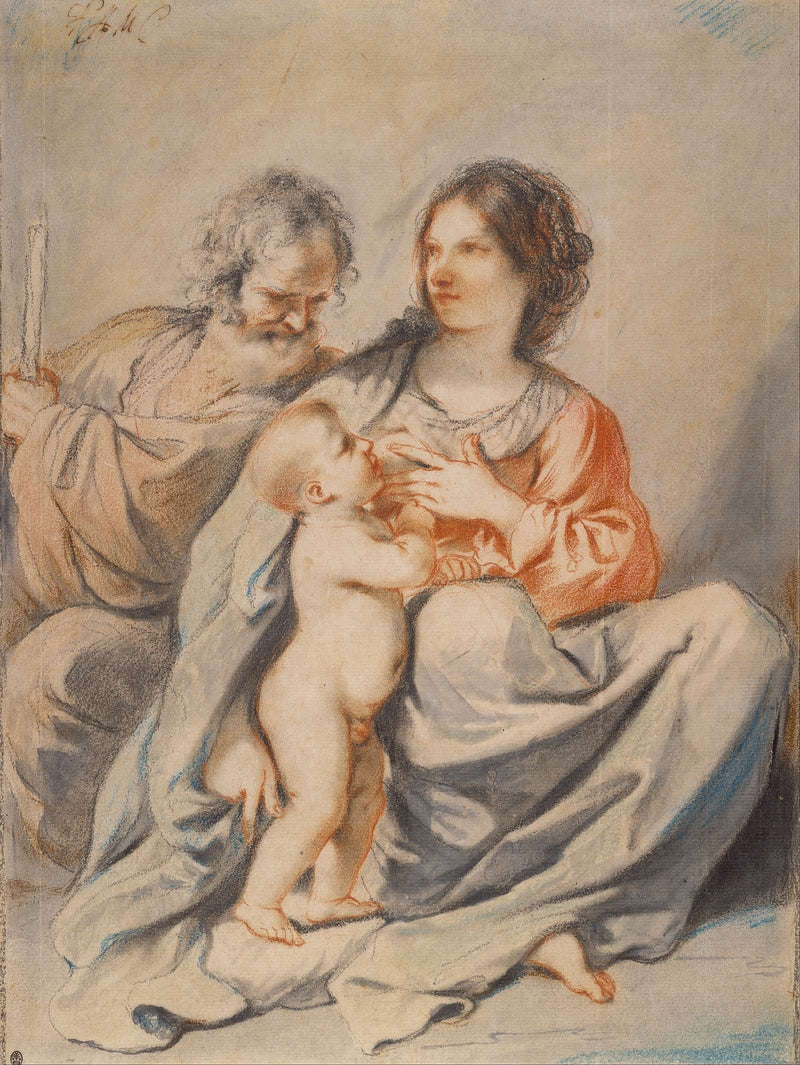 The Holy Family S by Guercino