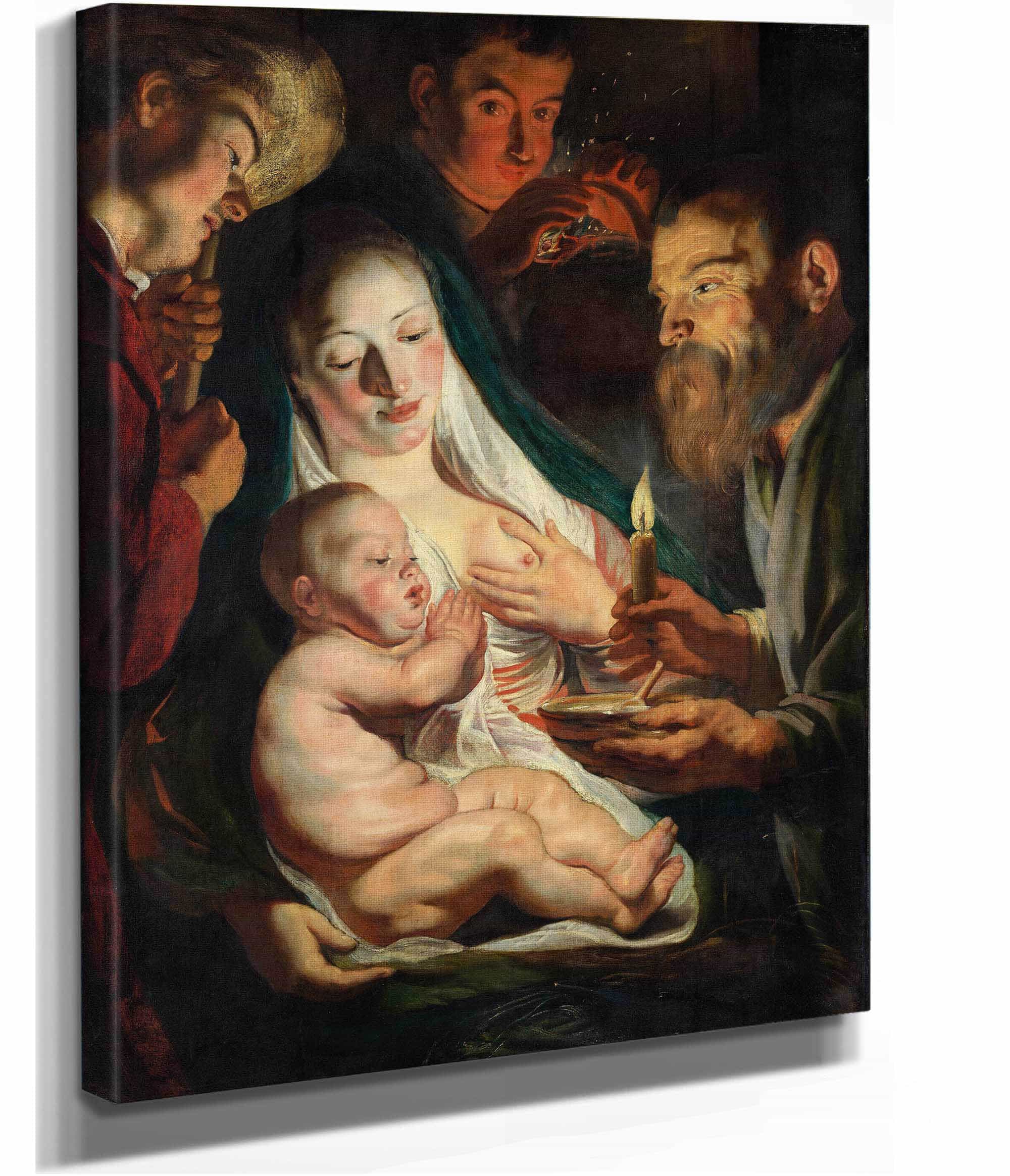 The Holy Family With Shepherds by Jacob Jordaens