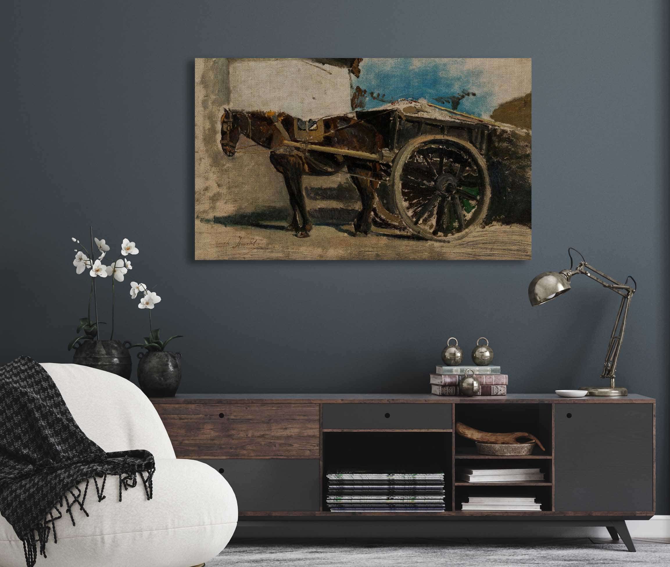 The Horse Cart by Jozef Israels