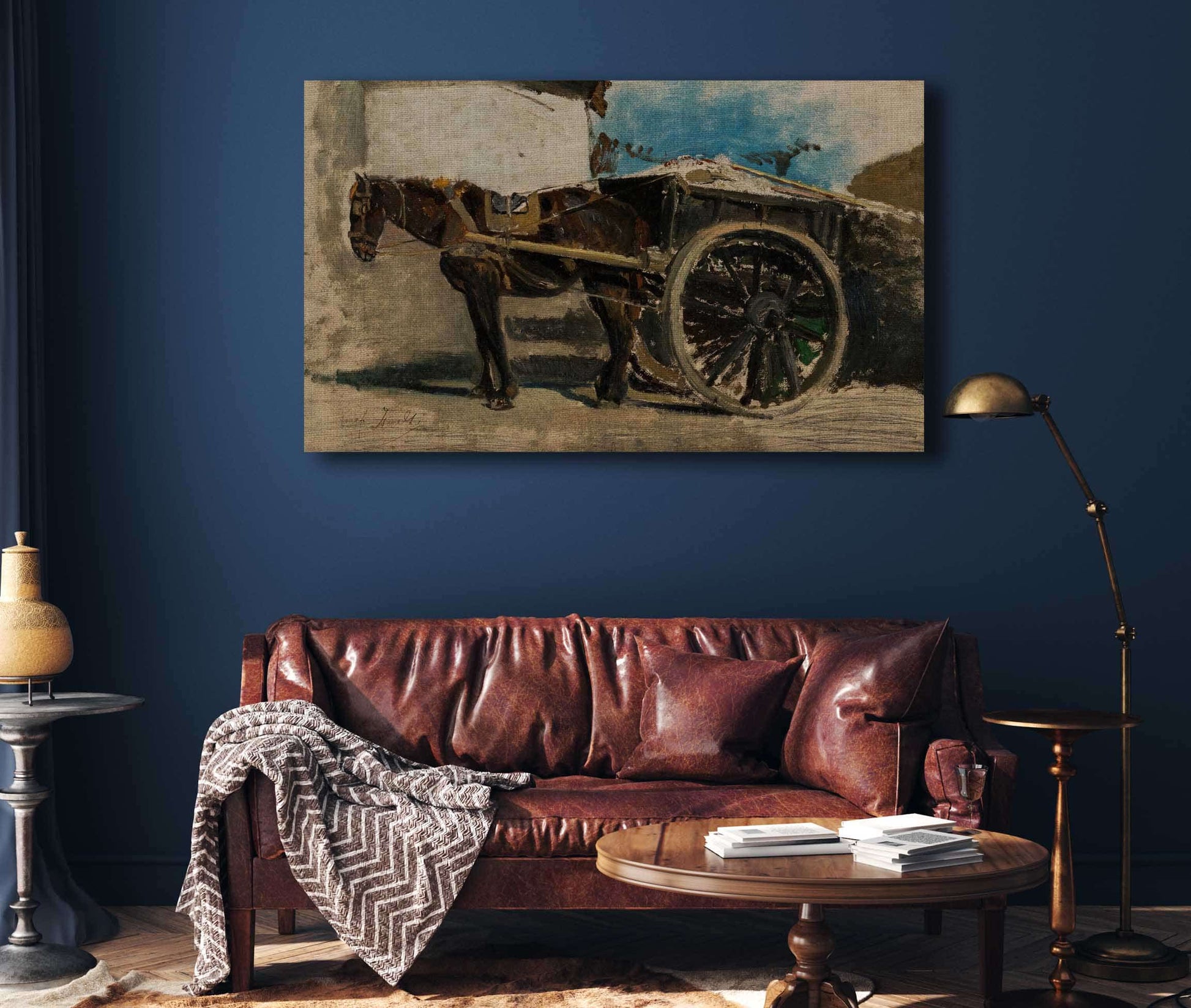 The Horse Cart by Jozef Israels