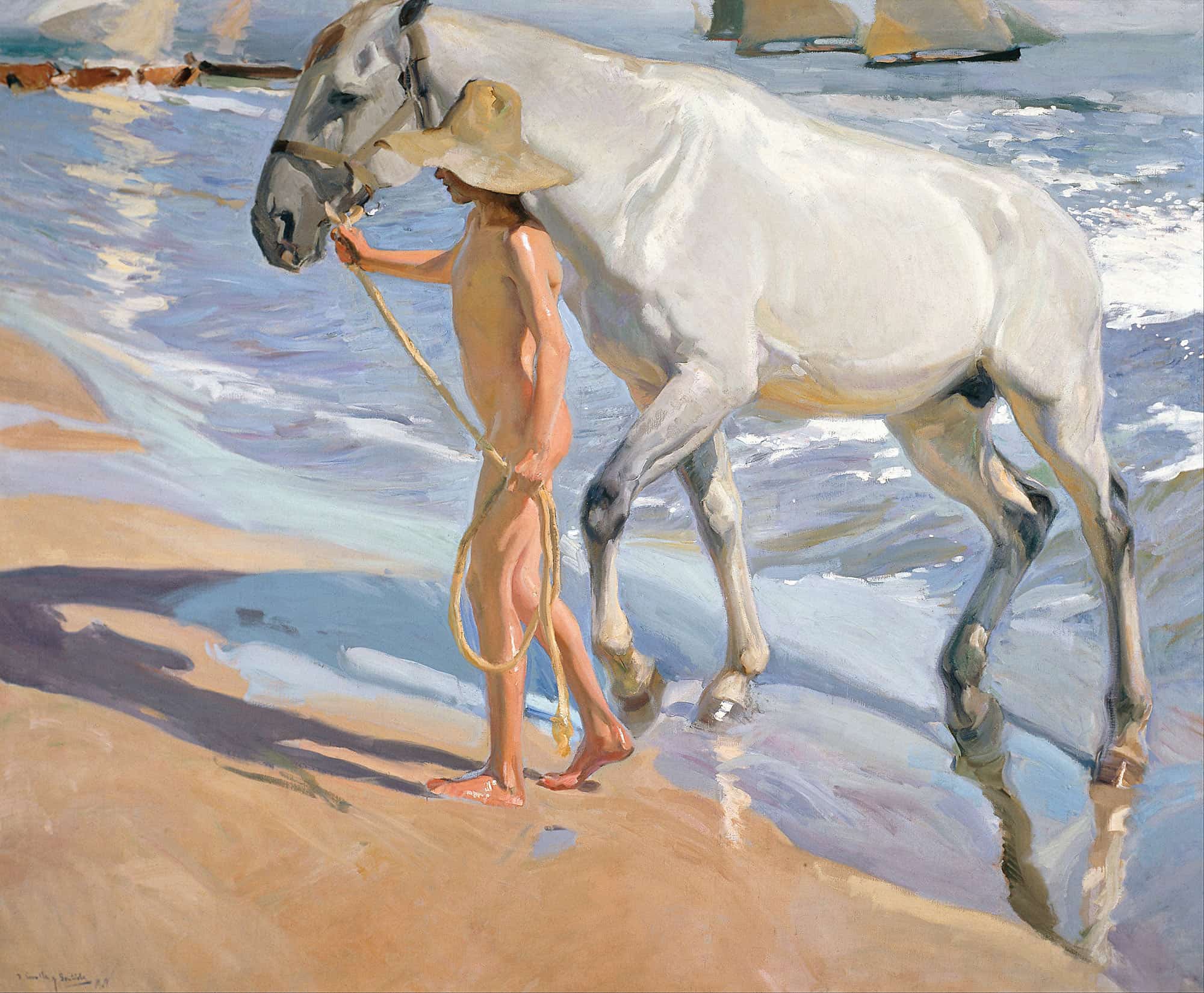 The Horses Bath by Joaquin Sorolla