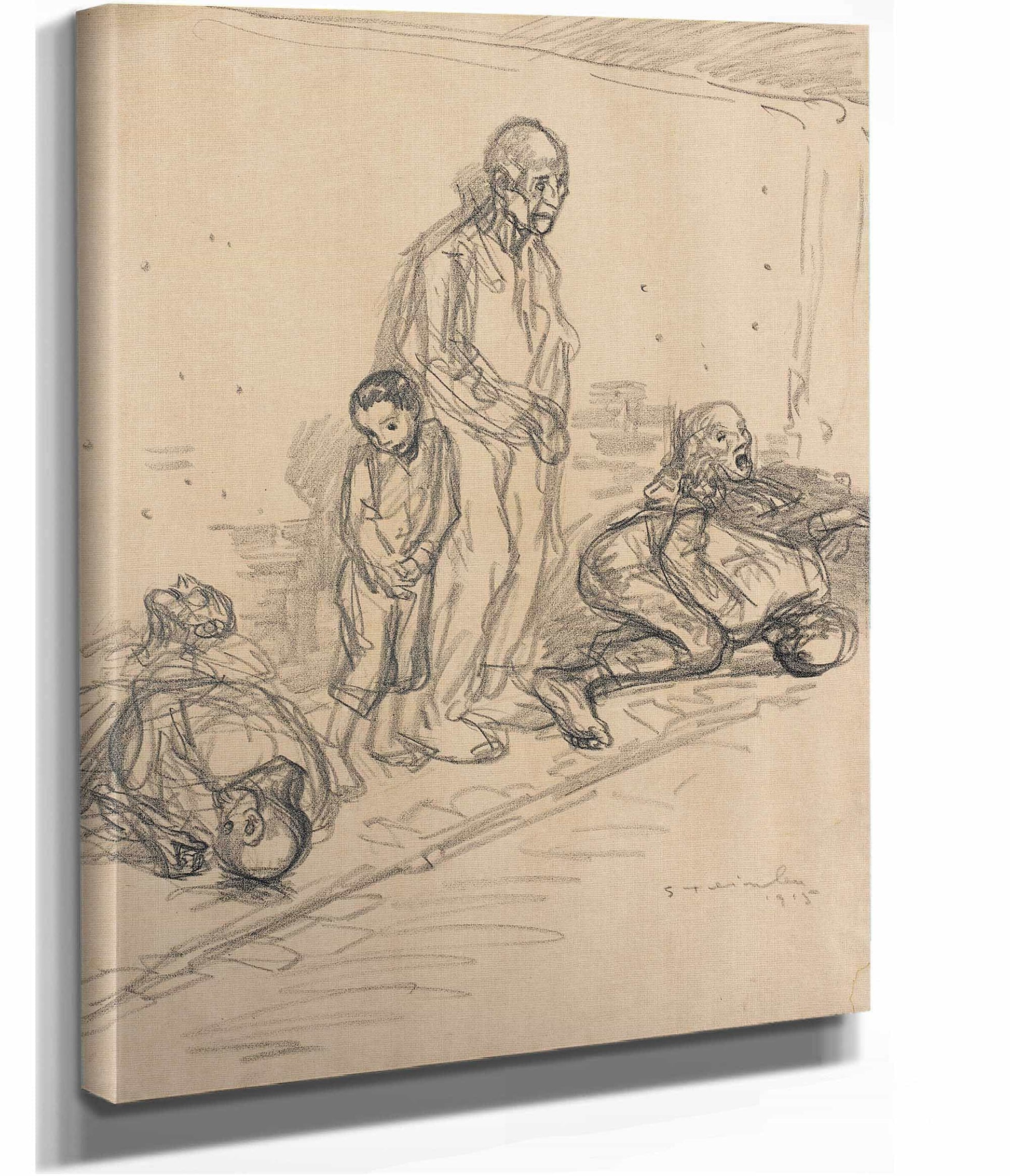 The Hostages by Theophile Alexandre Steinlen