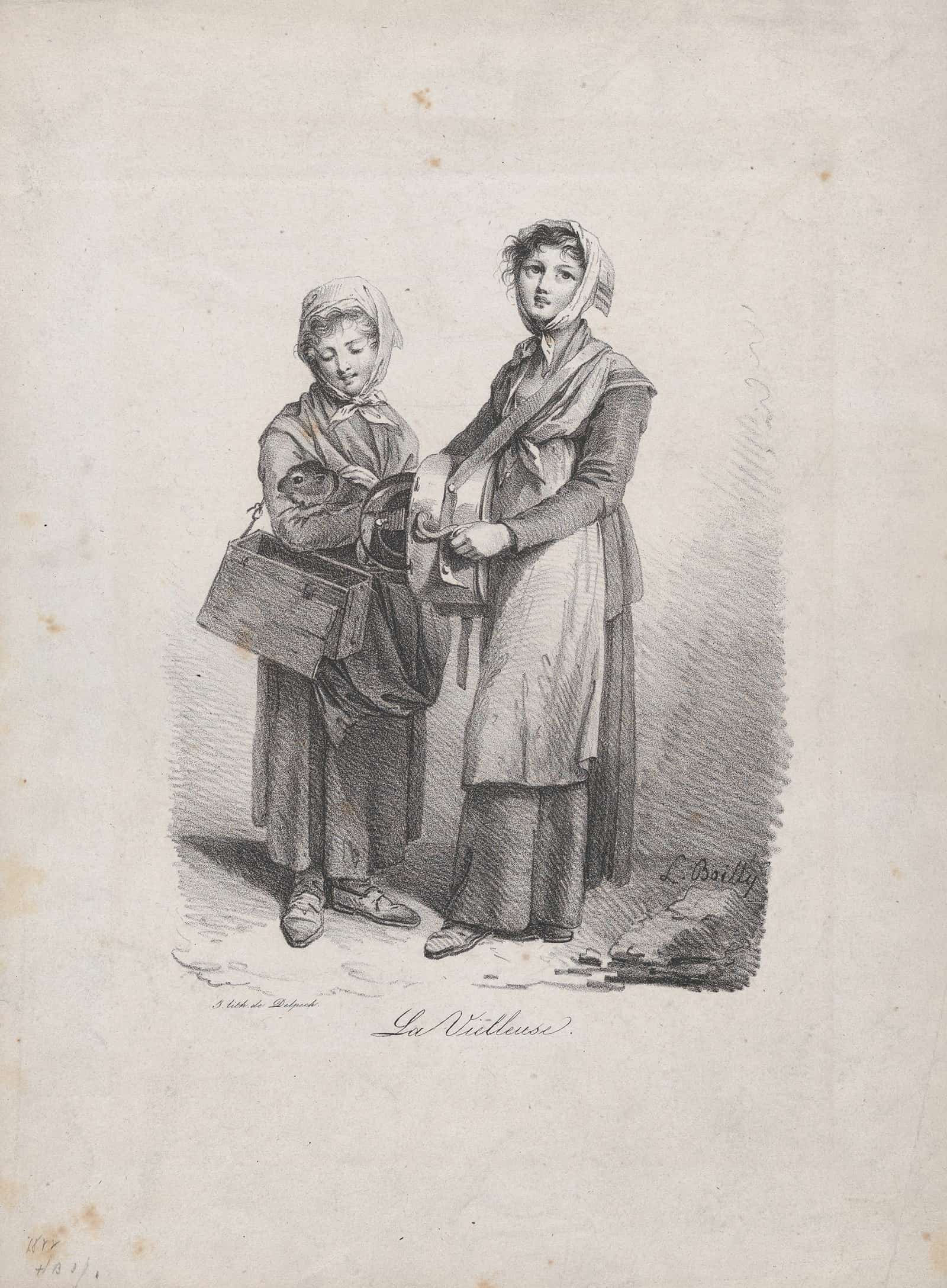 The Hurdy Gurdy Player by Louis Leopold Boilly