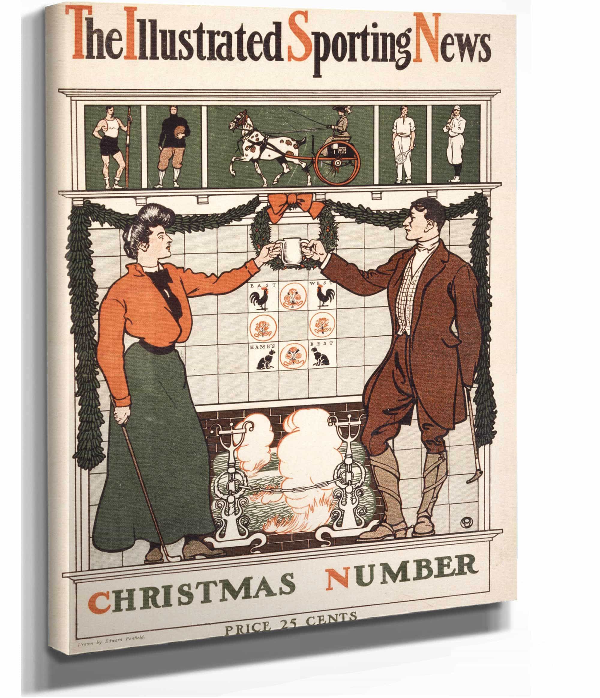 The Illustrated Sporting News Christmas Number by Edward Penfield