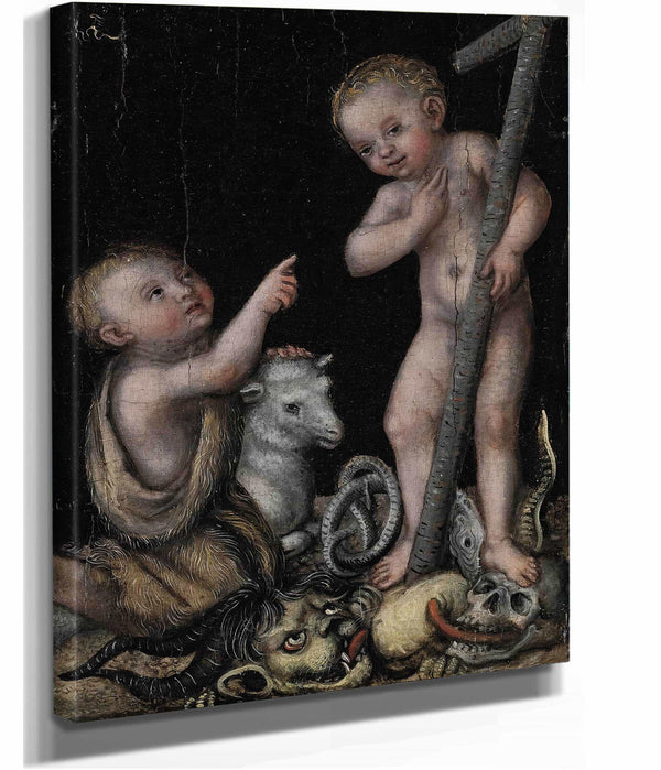 The Infant Christ And Saint John The Baptist by Lucas Cranach The Elder