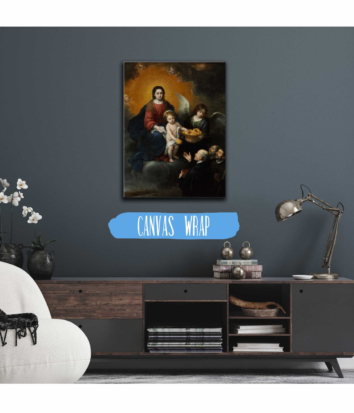 The Infant Christ Distributing Bread To The Pilgrims by Bartolome Esteban Murillo