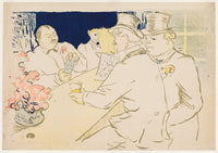 The Irish And American Bar Rue Royale by Henri De Toulouse Lautrec