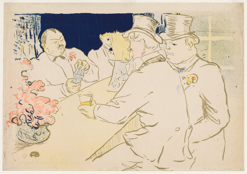 The Irish And American Bar Rue Royale by Henri De Toulouse Lautrec