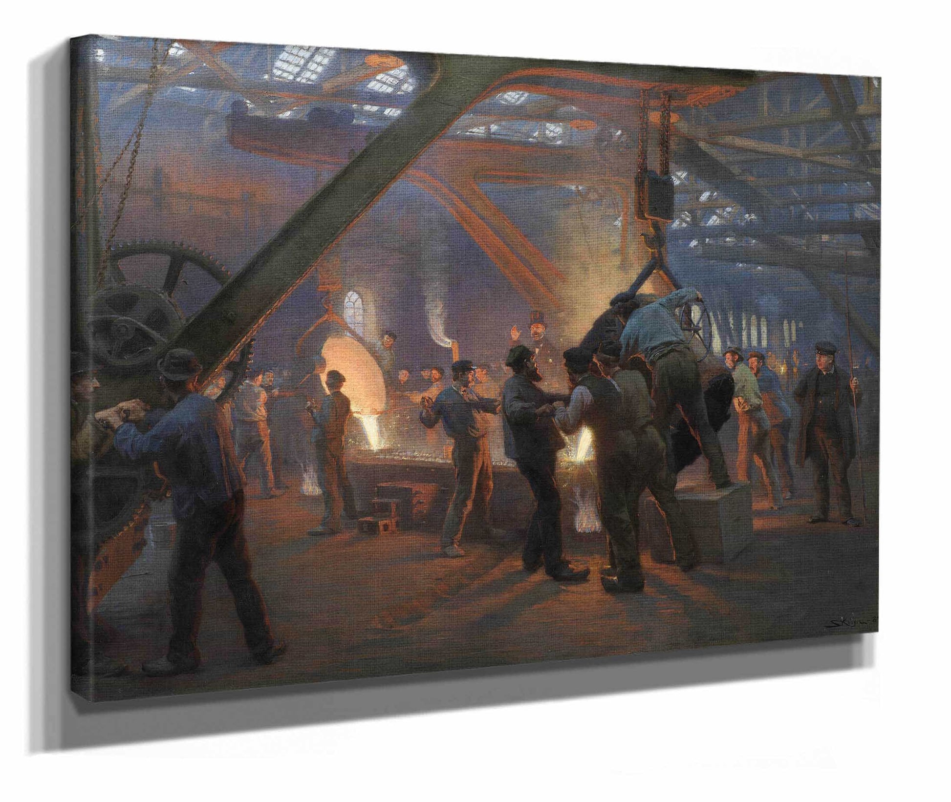 The Iron Foundry Burmeister And Wain by Peder Severin Kroyer