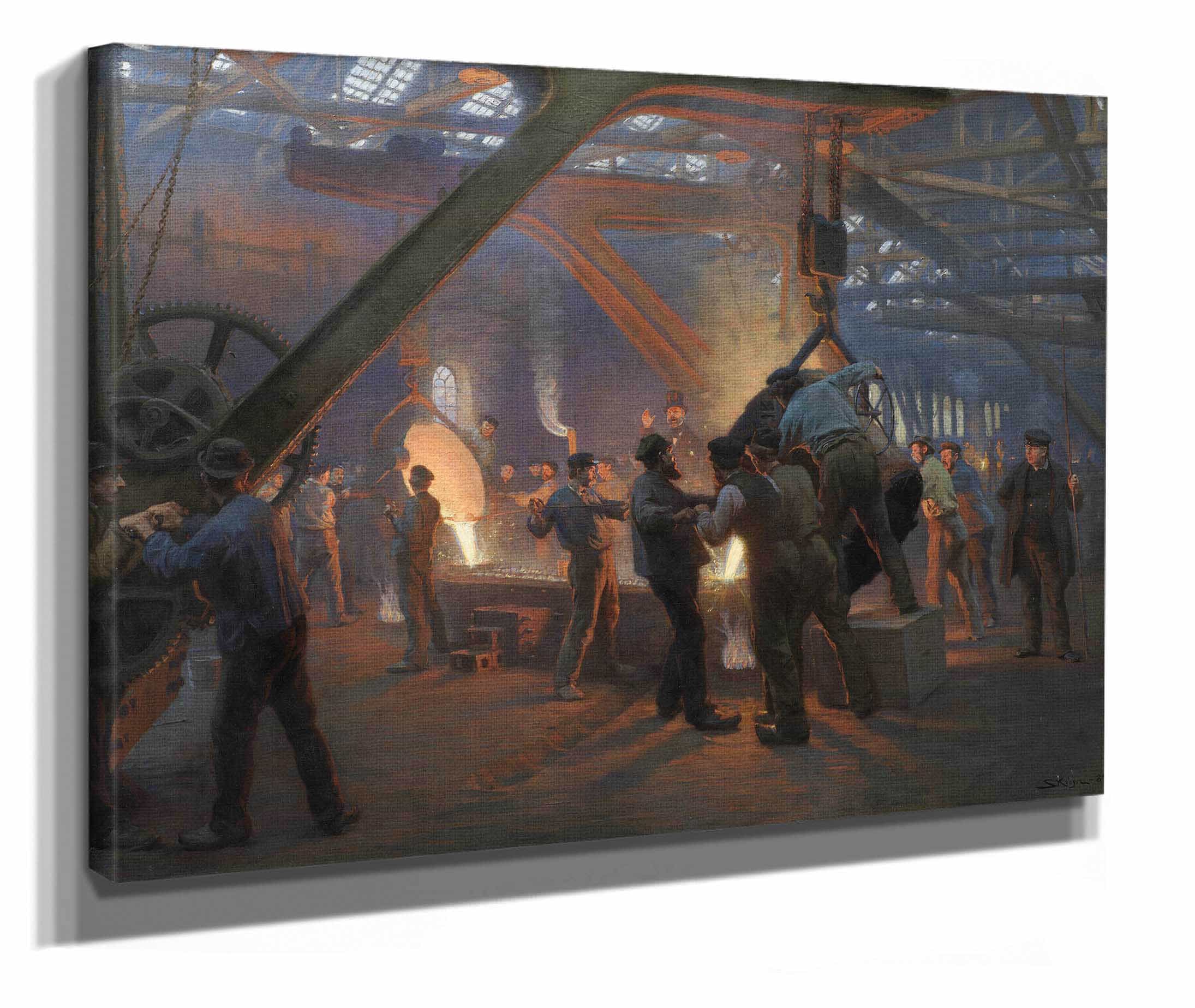 The Iron Foundry Burmeister And Wain by Peder Severin Kroyer