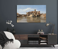 The Island And Bridge Of San Bartolomeorome by Jean Baptiste Camille Corot