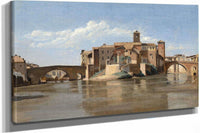 The Island And Bridge Of San Bartolomeorome by Jean Baptiste Camille Corot