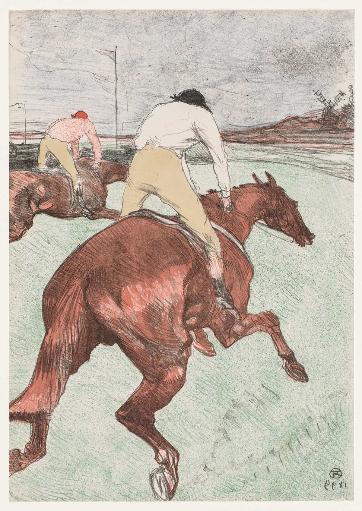 The Jockey by Henri De Toulouse Lautrec