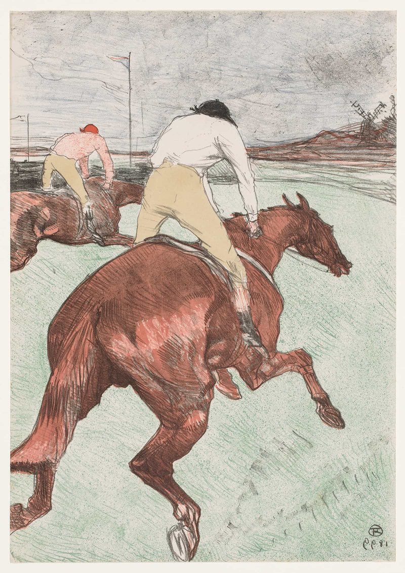 The Jockey by Henri De Toulouse Lautrec