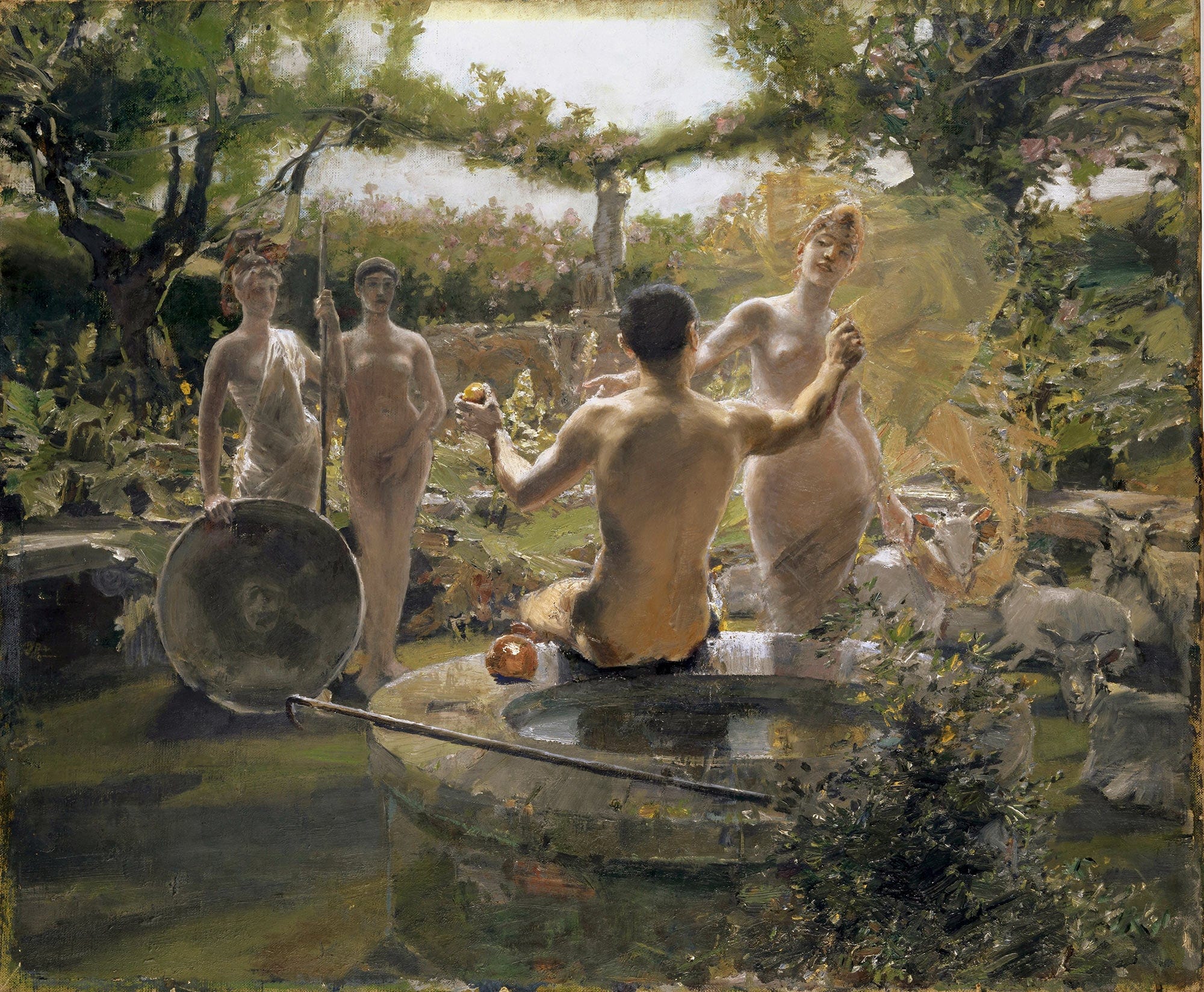 The Judgement Of Paris by Albert Von Keller