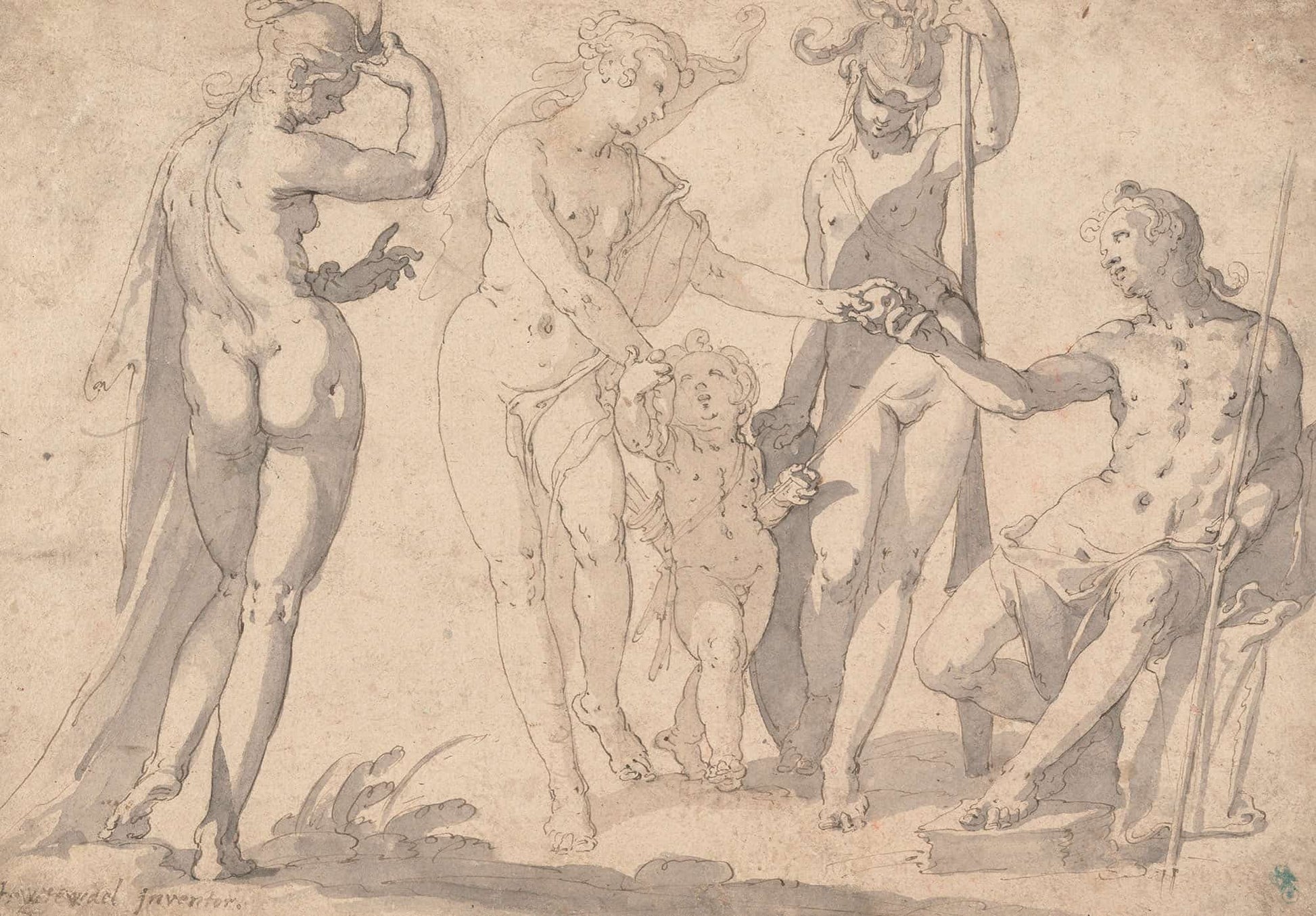 The Judgment Of Paris by Joachim Wtewael