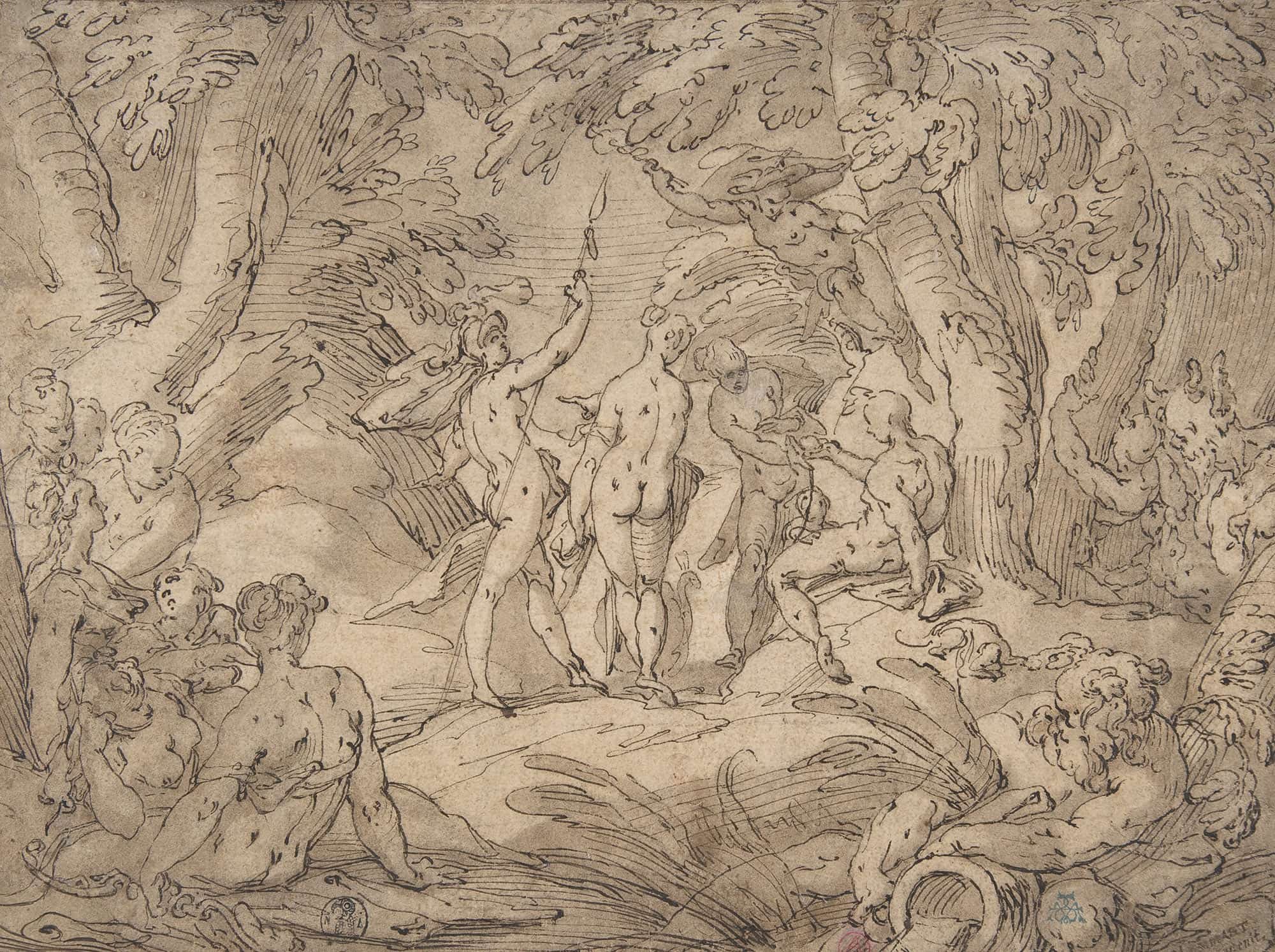 The Judgment Of Paris Th Century by Abraham Bloemaert